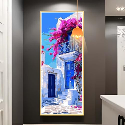 Diamond Painting Landschaft Diamond Painting XXL 40x90 cm, 5D Diamant Painting Bilder Blume Malen Nach Zahlen Erwachsene Crystal Strass Stickerei Malerei Kit, Home Decor, Geschenk für Mädchen fa783 von Mailielie