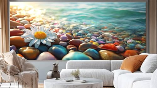 Diamond Painting Meer Diamant Painting Bilder Stein Malen nach Zahlen Erwachsene, DIY Diamond Painting Zubehör 5D Diamond Art Basteln Diamant Kunst Malerei Stickerei Set, Home Dekor 120 x 60 cm ll258 von Mailielie