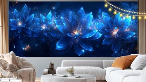 Diamond Painting Mysterium Diamant Painting Bilder Blume Malen nach Zahlen Erwachsene Kinder, DIY Diamond Art Bilder Basteln Diamant Kunst Malerei Stickerei Set, Deko Wohnzimmer Zuhause 60x30 cm m228 von Mailielie