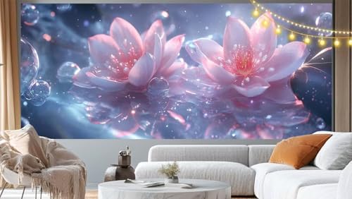 Diamond Painting Mysterium Diamond Painting Groß XXL 70x40 cm, 5D Diamant Painting Bilder Blume Malen Nach Zahlen Erwachsene Basteln Crystal Strass Stickerei Malerei Kit, Home Decor Geschenk m229 von Mailielie