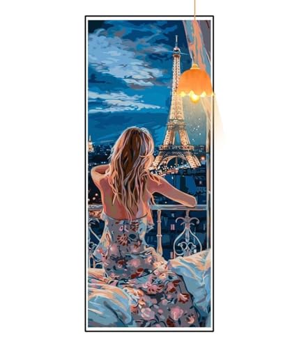 Diamond Painting Paris Diamond Painting XXL 100x300 cm, 5D Diamant Painting Bilder Landschaft Malen Nach Zahlen Erwachsene Crystal Strass Stickerei Malerei Kit, Home Decor, Geschenk für Mädchen fa867 von Mailielie