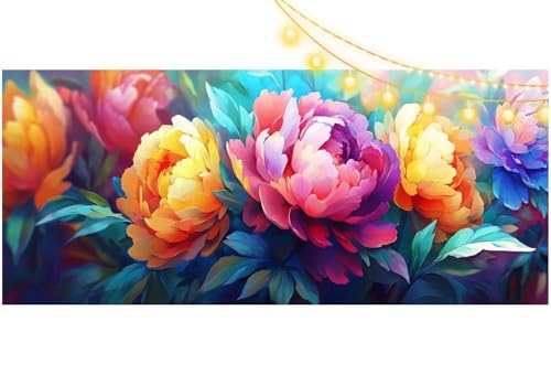 Diamond Painting Rose Diamant Painting Bilder Schmetterling Malen nach Zahlen Erwachsene Kinder, 5D DIY Diamond Art Bilder Basteln Diamant Kunst Malerei Stickerei Set, Deko Wohnzimmer 140x70 cm m488 von Mailielie