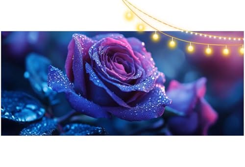 Diamond Painting Rose Diamond Painting Groß XXL 100 X 50 cm, 5D Diamant Painting Bilder Fantasie Malen Nach Zahlen Erwachsene Basteln Crystal Strass Stickerei Malerei Kit, Home Decor Geschenk m479 von Mailielie