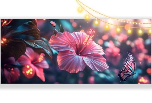 Diamond Painting Schmetterling Diamant Painting Bilder Blume Malen nach Zahlen Erwachsene Kinder, 5D DIY Basteln Diamant Kunst Bilder Malerei Stickerei Set, Deko Wohnzimmer Zuhause 30 x 60 cm mm338 von Mailielie