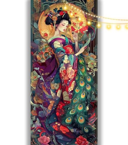 Diamond Painting Sexy Frau Diamant Painting Bilder Japan Malen nach Zahlen Erwachsene,DIY 5D Diamond Painting Zubehör Mädchen Basteln Diamant Kunst Malerei Stickerei Set,Home Dekor 180 x 90 cm ll1112 von Mailielie