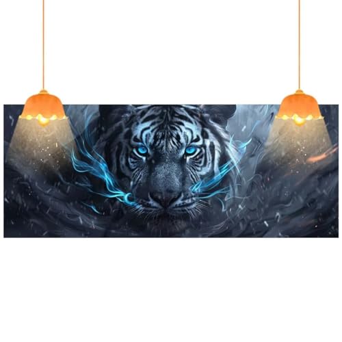 Diamond Painting Tier Diamond Painting XXL 200 x 100 cm, 5D Diamant Painting Bilder Tiger Malen Nach Zahlen Erwachsene Crystal Strass Stickerei Malerei Kit, Home Decor, Geschenk für Mädchen fa659 von Mailielie