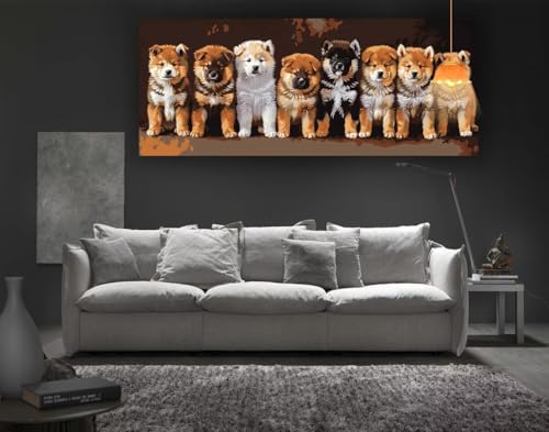 Diamond Painting Tiere Diamond Painting XXL 300 x 100 cm, 5D Diamant Painting Bilder Niedlich Malen Nach Zahlen Erwachsene Crystal Strass Stickerei Malerei Kit, Home Decor, Geschenk für Mädchen fa1 von Mailielie