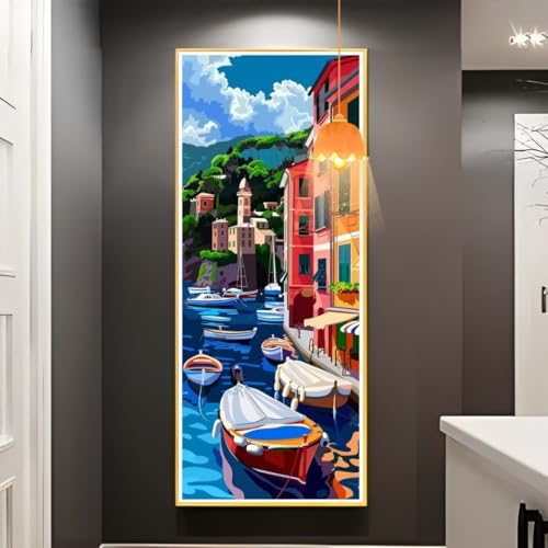 Diamond Painting Venedig Diamond Painting XXL 100x200 cm, 5D Diamant Painting Bilder Landschaft Malen Nach Zahlen Erwachsene Crystal Strass Stickerei Malerei Kit, Home Decor Geschenk für Mädchen fa771 von Mailielie