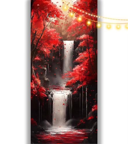 Diamond Painting Wald Diamant Painting Bilder Wasserfall Malen nach Zahlen Erwachsene,DIY 5D Diamond Painting Zubehör Mädchen Basteln Diamant Kunst Malerei Stickerei Set,Home Dekor 160 x 80 cm ll1072 von Mailielie