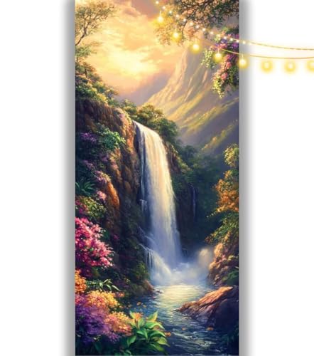 Diamond Painting Wald Diamond Painting Groß XXL 160 x 80 cm, 5D Diamant Painting Bilder Wasserfall Malen Nach Zahlen Erwachsene Crystal Strass Stickerei Malerei, Home Decor Geschenk für Mädchen ll1071 von Mailielie