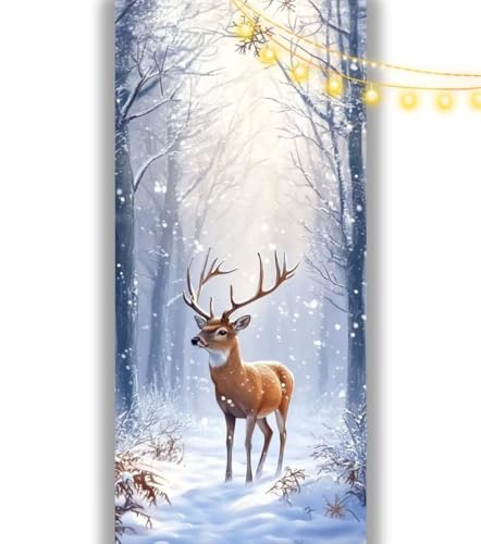 Diamond Painting Waldhirsch Diamond Painting Groß XXL 100 x 50 cm,5D Diamant Painting Bilder Winter Malen Nach Zahlen Erwachsene Crystal Strass Stickerei Malerei,Home Decor Geschenk für Mädchen ll1075 von Mailielie