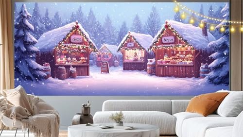 Diamond Painting Weihnachten Diamond Painting Groß XXL 90x40 cm, 5D Diamant Painting Bilder Landschaft Malen Nach Zahlen Erwachsene Anfänger Basteln Crystal Art Stickerei Malerei Kit, Home Decor m205 von Mailielie