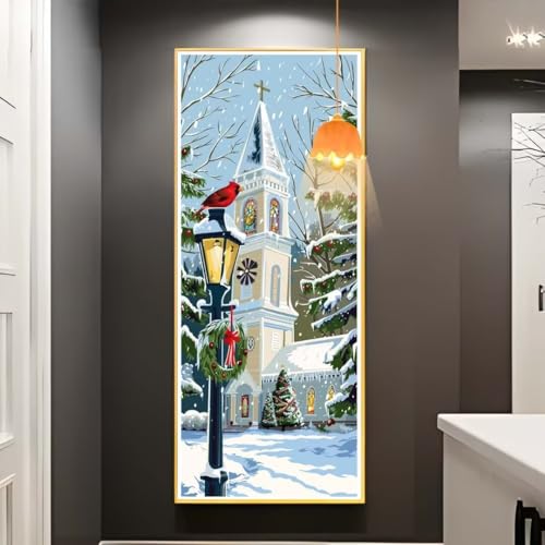 Diamond Painting Weihnachtsbaum Diamond Painting XXL 100x300 cm,5D Diamant Painting Bilder Tiere Malen Nach Zahlen Erwachsene Crystal Strass Stickerei Malerei Kit,Home Decor Geschenk für Mädchen fa773 von Mailielie