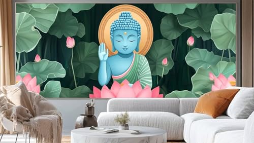 Diamond Painting Zen Diamond Painting Groß XXL 100 x 50 cm, 5D Diamant Painting Bilder Lotus Diamond Painting Malen Nach Zahlen Erwachsene Stickerei Malerei Kit, Home Decor Geschenk für Mädchen ll25 von Mailielie