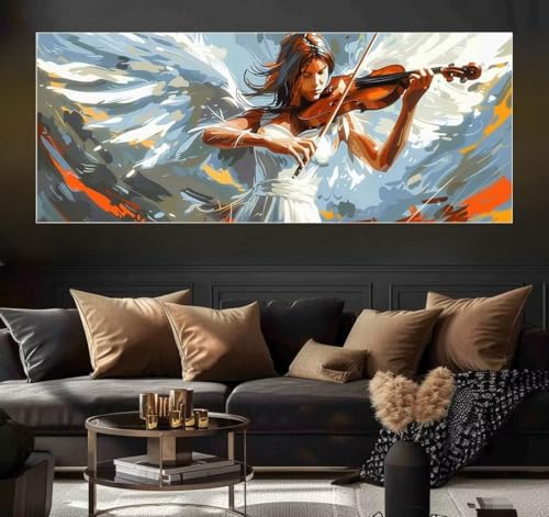 Malen Nach Zahlen Angel, Princess Malen Nach Zahlen Erwachsene DIY Paint by Numbers Kinder Gemälde inklusive Pinsel und Acrylfarben Handgemalt Ölgemälde Leinwand Bastelset (Frameless)(100x200cm) von Mailielie