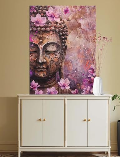 Malen Nach Zahlen Blume, Malen Nach Zahlen Erwachsene Buddha Paint by Numbers Adult, (Ohne Rahmen), Painting by Numbers mit Pinsel und Acrylpigment, DIY Erwachsene Malen nach Zahlen, 45 x 60 cm M366 von Mailielie