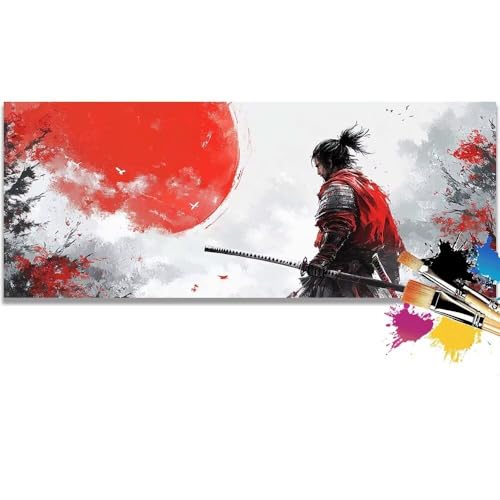 Malen Nach Zahlen Japan, Landscape Malen Nach Zahlen Erwachsene DIY Paint by Numbers Kinder Gemälde inklusive Pinsel und Acrylfarben Handgemalt Ölgemälde Leinwand Bastelset (Frameless)(20x40cm) von Mailielie