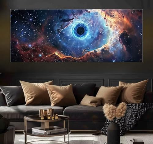 Malen Nach Zahlen Starry Sky, Black Hole Malen Nach Zahlen Erwachsene DIY Paint by Numbers Kinder Gemälde inklusive Pinsel und Acrylfarben Handgemalt Ölgemälde Leinwand Bastelset (Frameless)(40x80cm) von Mailielie