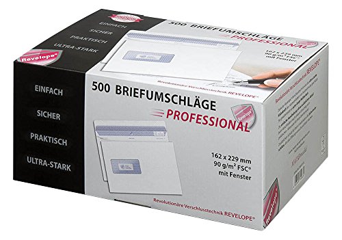 MAILmedia 30053105 Briefumschlag REVELOPE, DIN C5, mit Fenster von MAILmedia