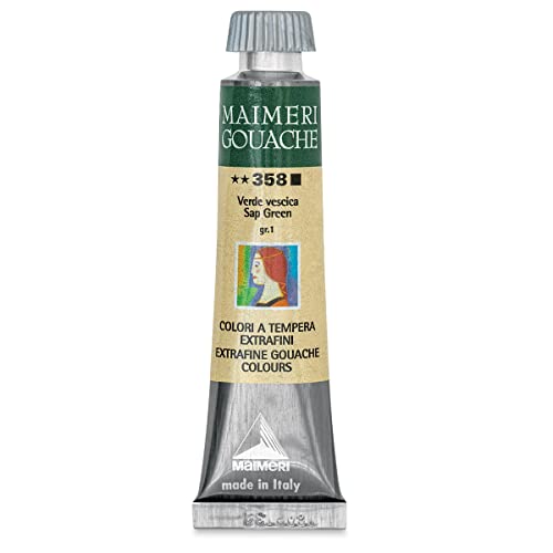 Maimeri M2002358 Tempera Gouache 20 ml Gruppe 1 358 Blase grün, Multicolor, One size von Maimeri