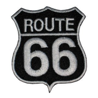 Route 66 Aufnäher zum Aufbügeln von Mainly Metal