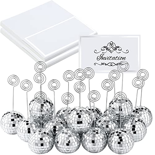 Maitys Discokugel-Tischkartenhalter, Tischnummernhalter, Disco-Bilderhalter, Fotoständer, Wirbeldraht, Tischkarten-Clips, Bilderhalter, Ständer für Weihnachten, Hochzeit, Party, 120 Stück, 5,1 cm von Maitys