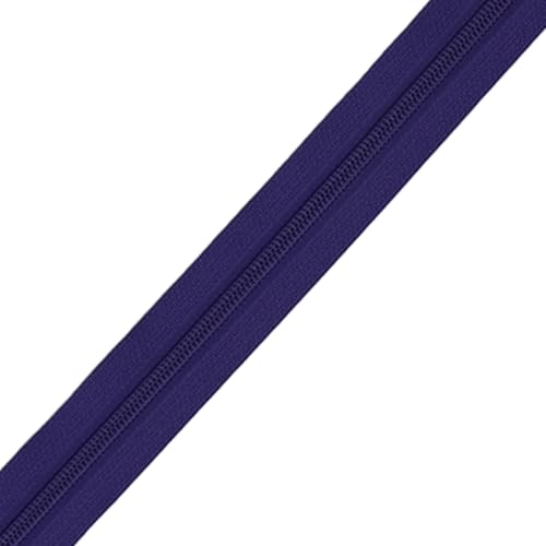 Majestic Giftware #7 Nylon-Spiralreißverschlüsse zum Nähen (GCC192-2Y) | Majestic Violet glatte Reißverschlussbänder | robuster Reißverschluss für Heimwerker, Schneiderei, Basteln – Umlenkrolle nicht von Majestic Giftware