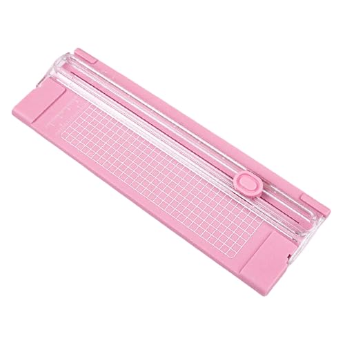 Makamsui A4 PaperCutter 30,5 cm Papierschneider, Scrapbooking-Werkzeug mit präziser Graduierung, Zwei-Wege-Schneiden, Scrapbook Trimmer, Seitenlineal für Bastelpapier, Etikett und Karton, Rosa von Makamsui