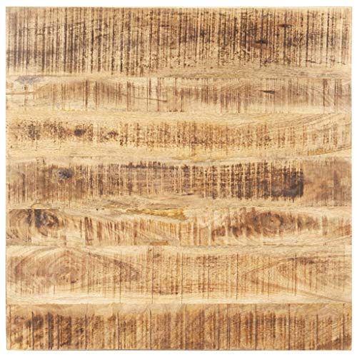 Tischplatte Quadratisch Holzplatte Ersatzplatte Massivholzplatte Holztischplatte Holz Platte für Heimwerker, Arbeitsplatten, Massivholz Mango 15-16 mm 60x60 cm von Makastle