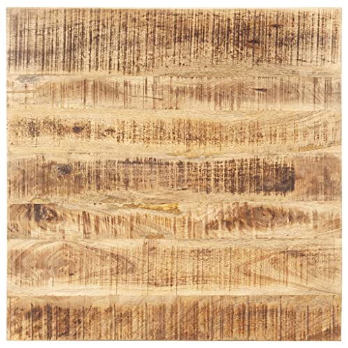 Tischplatte Quadratisch Holzplatte Ersatzplatte Massivholzplatte Holztischplatte Holz Platte für Heimwerker, Arbeitsplatten, Massivholz Mango 25-27 mm 80x80 cm von Makastle