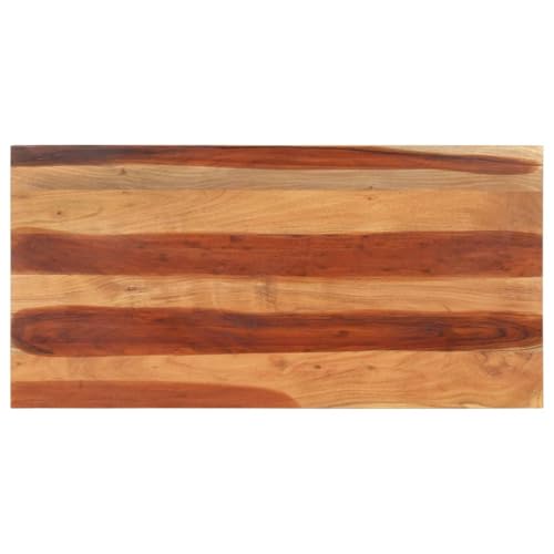 Tischplatte Rechteckig Holzplatte Ersatzplatte Massivholzplatte Holztischplatte Holz Platte für Heimwerker, Arbeitsplatten, 120x60x(2,5-2,7) cm Massivholz Palisander von Makastle