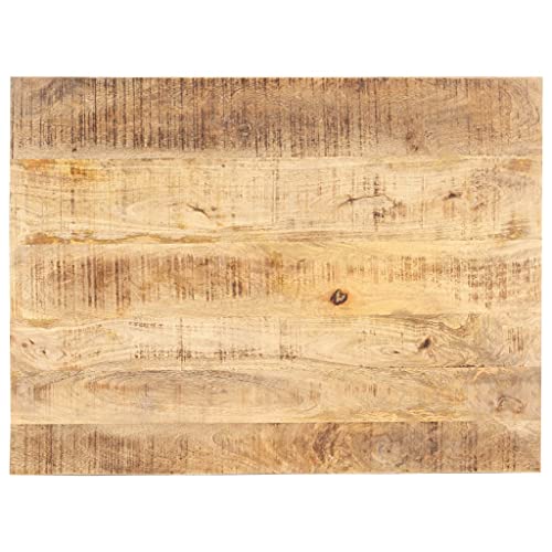 Tischplatte Rechteckig Holzplatte Ersatzplatte Massivholzplatte Holztischplatte Holz Platte für Heimwerker, Arbeitsplatten, Massivholz Mango 15-16 mm 70x60 cm von Makastle