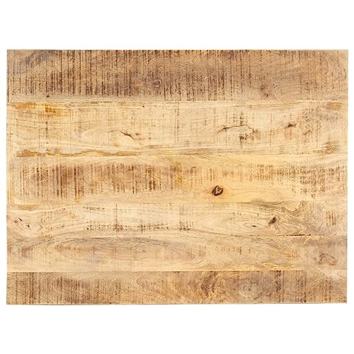 Tischplatte Rechteckig Holzplatte Ersatzplatte Massivholzplatte Holztischplatte Holz Platte für Heimwerker, Arbeitsplatten, Massivholz Mango 15-16 mm 90x70 cm von Makastle