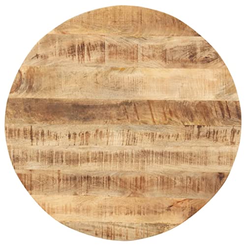 Tischplatte Rund Holzplatte Ersatzplatte Massivholzplatte Holztischplatte Holz Platte für Heimwerker, Arbeitsplatten, 15-16 mm 40 cm von Makastle