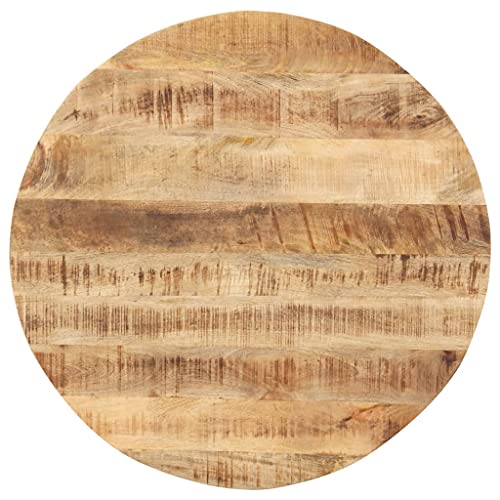 Tischplatte Rund Holzplatte Ersatzplatte Massivholzplatte Holztischplatte Holz Platte für Heimwerker, Arbeitsplatten, 15-16 mm 50 cm von Makastle