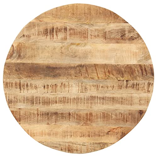 Tischplatte Rund Holzplatte Ersatzplatte Massivholzplatte Holztischplatte Holz Platte für Heimwerker, Arbeitsplatten, 15-16 mm 70 cm von Makastle