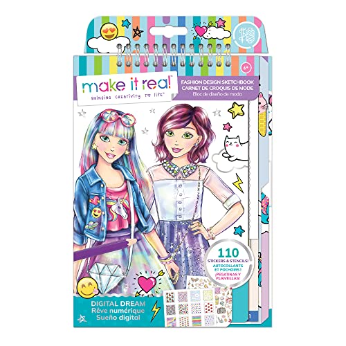 Make It Real 3203 Digital Dream Fashion Design Sketchbook von Make It Real