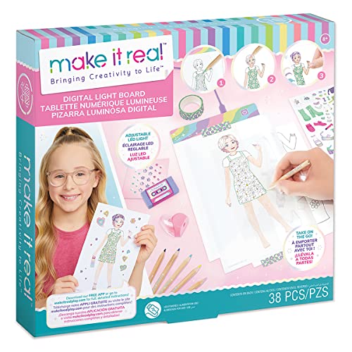 Make It Real Digitale Leuchttafel, Rosa von Make It Real