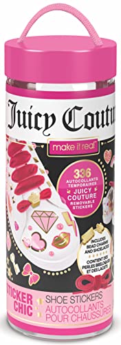 Make It Real Juicy Couture DIY Schuh Design Set: Kreativset zum Gestalten der eigenen Sneaker, dekorative Tattoo Sticker, Flügelchen, Samt Schnürsenkel u.v.m. | Geschenk für Mädchen ab 8 Jahren von Make It Real