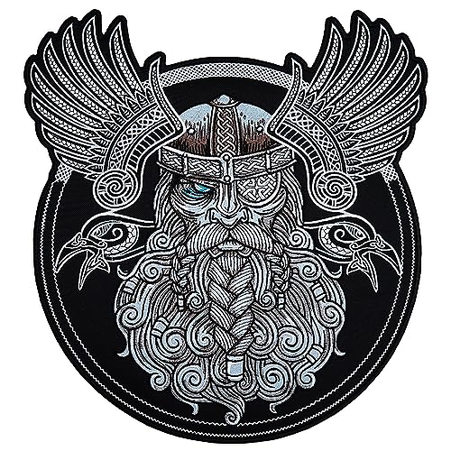 Viking Wing Großer Rückenaufnäher für individuelle Biker Weste / Bügelbild / Aufnähen von MakeMyPatch