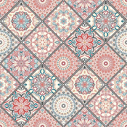 Maki Servietten aus Seidenpapier, 3-lagig, 33 x 33 cm, 20 Stück (Mandala-Boho-Chic-Stil) von Maki