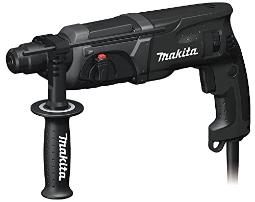 Makita HR2470BX40 Kombihammer inklusiv SDS-PLUS Bohrer-Set im Transportkoffer, 780 W, 230 V, Black Edition, inkl. SDS-PLUS Bohrerset von Makita