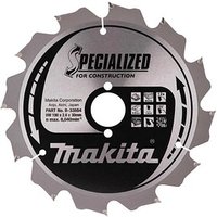 makita B-33554 SPECIALIZED Kreissägeblatt 190,0 mm, 12 Zähne von Makita