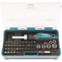 makita mit Ratschenschraubendreher B-36170 Bit-Set, 47-teilig von Makita