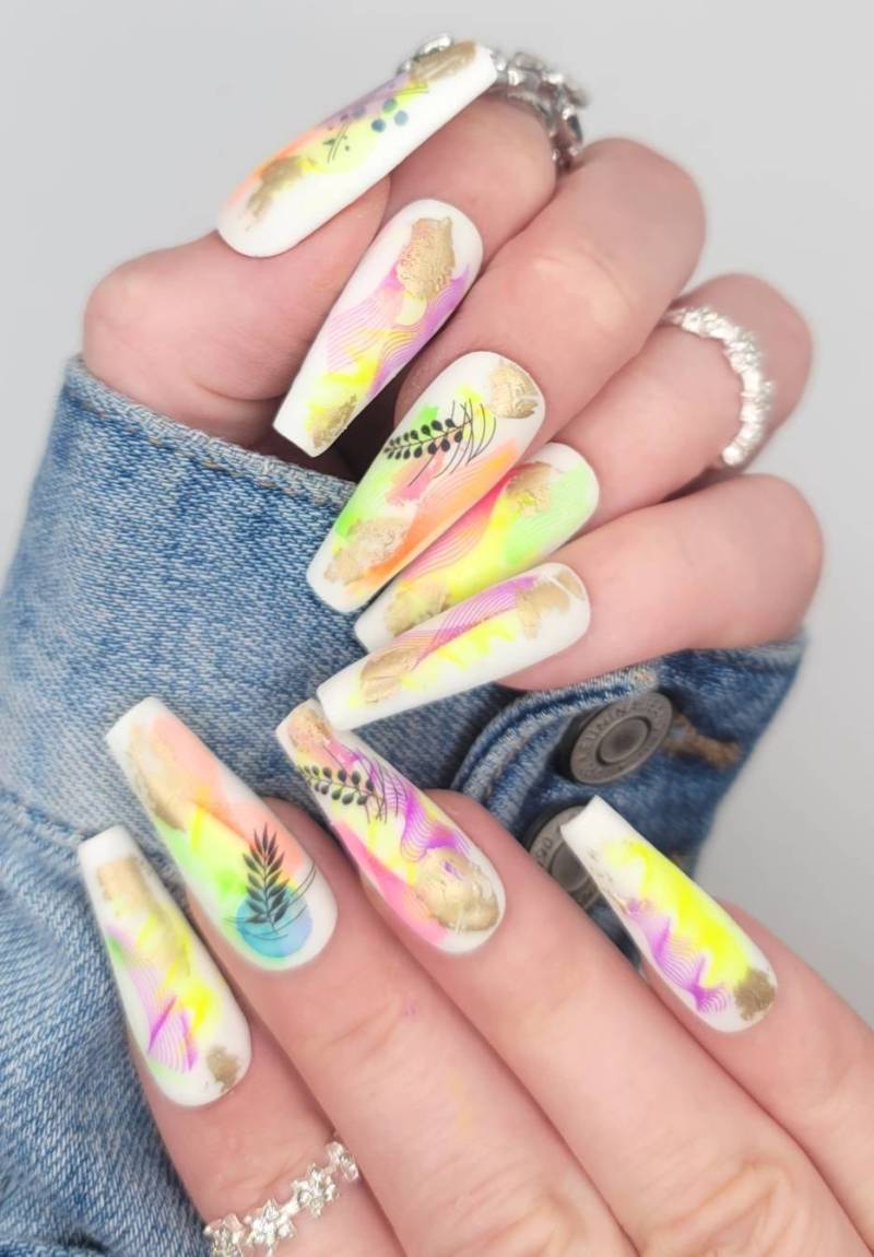 Summer Vibes Press On Nails, Heiße Sommernägel, Die Besten Nägel Für Den Sommer von MaksMariLove