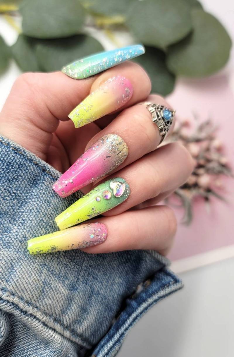 Summer Vibes Press On Nails, Heiße Sommernägel, Die Besten Nägel Für Den Sommer von MaksMariLove