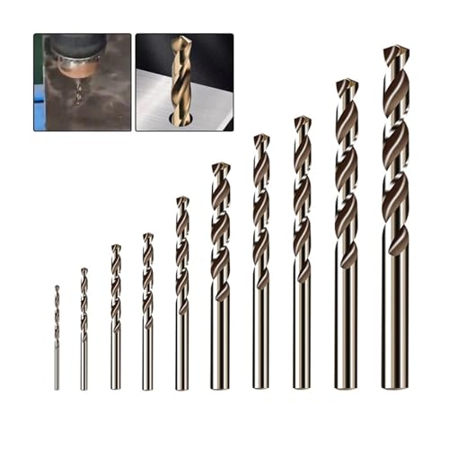 10 stücke M35 Kobalt Bohrer Bohrer Rundschaft Pistole Bohrer for Holz Metall Edelstahl Eisen Bohren Loch Cutte Werkzeuge von MalUanqq