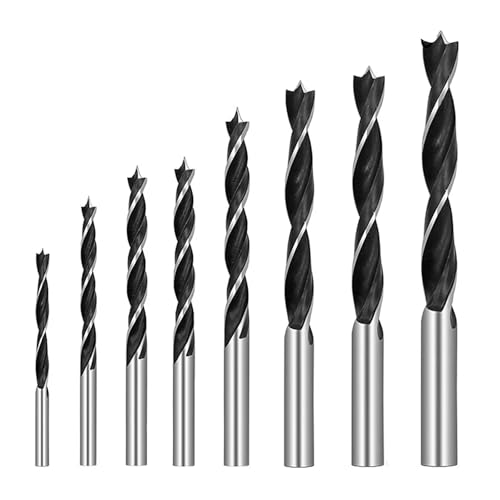 8 Teile/satz Holz Bohrer Set 3MM-10MM Bohrer Bits Kit for Holzbearbeitung Holz Werkzeuge Spiral Bohrer bit High Carbon Stahl(8PCS 3-10mm) von MalUanqq