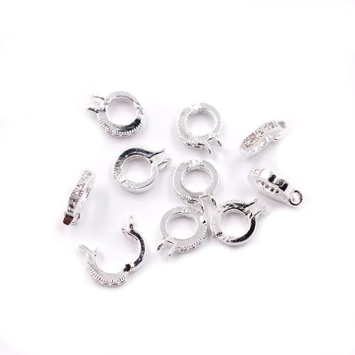 Malahill Hochwertige Schmuckstücke, 7 x 2 mm, für Schmuck, Halsketten, Armbänder, Silber von Malahill