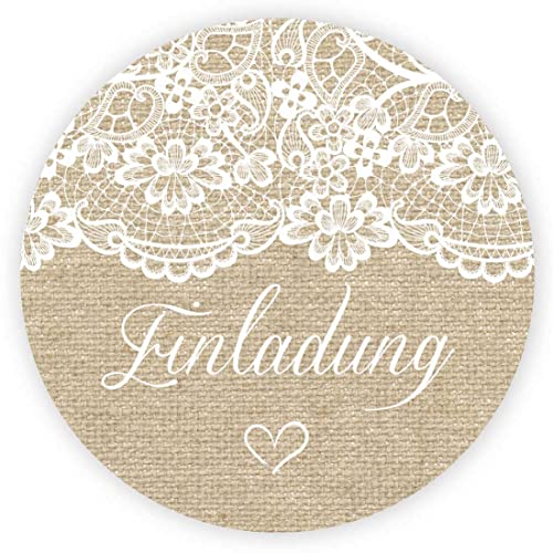 MameArt 100stk 4cm Aufkleber Hochzeit, Sticker für Hochzeit Gastgeschenk Taufe Kommunion Geburtstag Feste Geschenke Präsente (Einladung) von MameArt